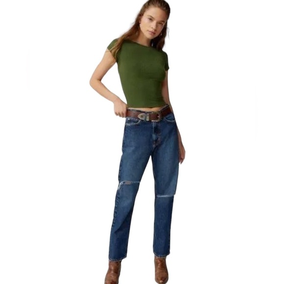 Urban Outfitters Stretchy Cowboy Light Wash Denim Jeans Size 34 New MSRP $69 - Picture 4 of 9